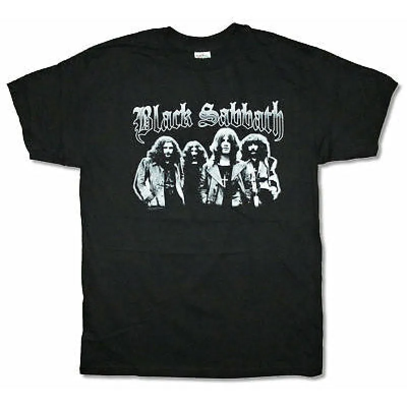 Greyscale Band Portrait T-shirt sold by Rockabilia
