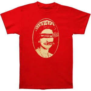 God Save The Queen Red T-shirt sold by Rockabilia