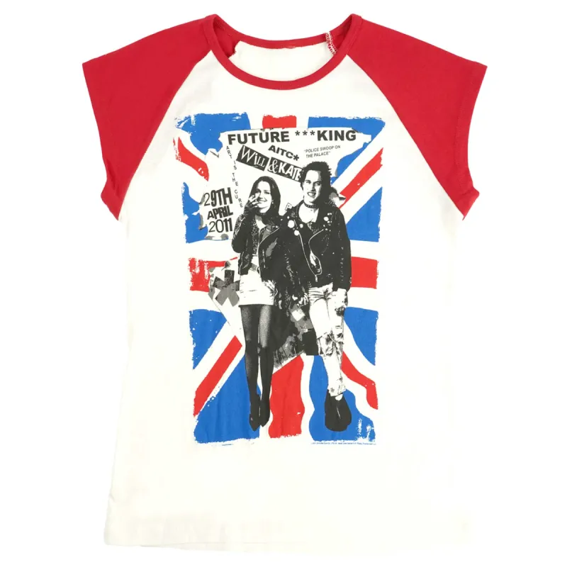 Union Jack Ladies Cap Sleeve Ladies Cap Sleeve Junior Top sold by Rockabilia