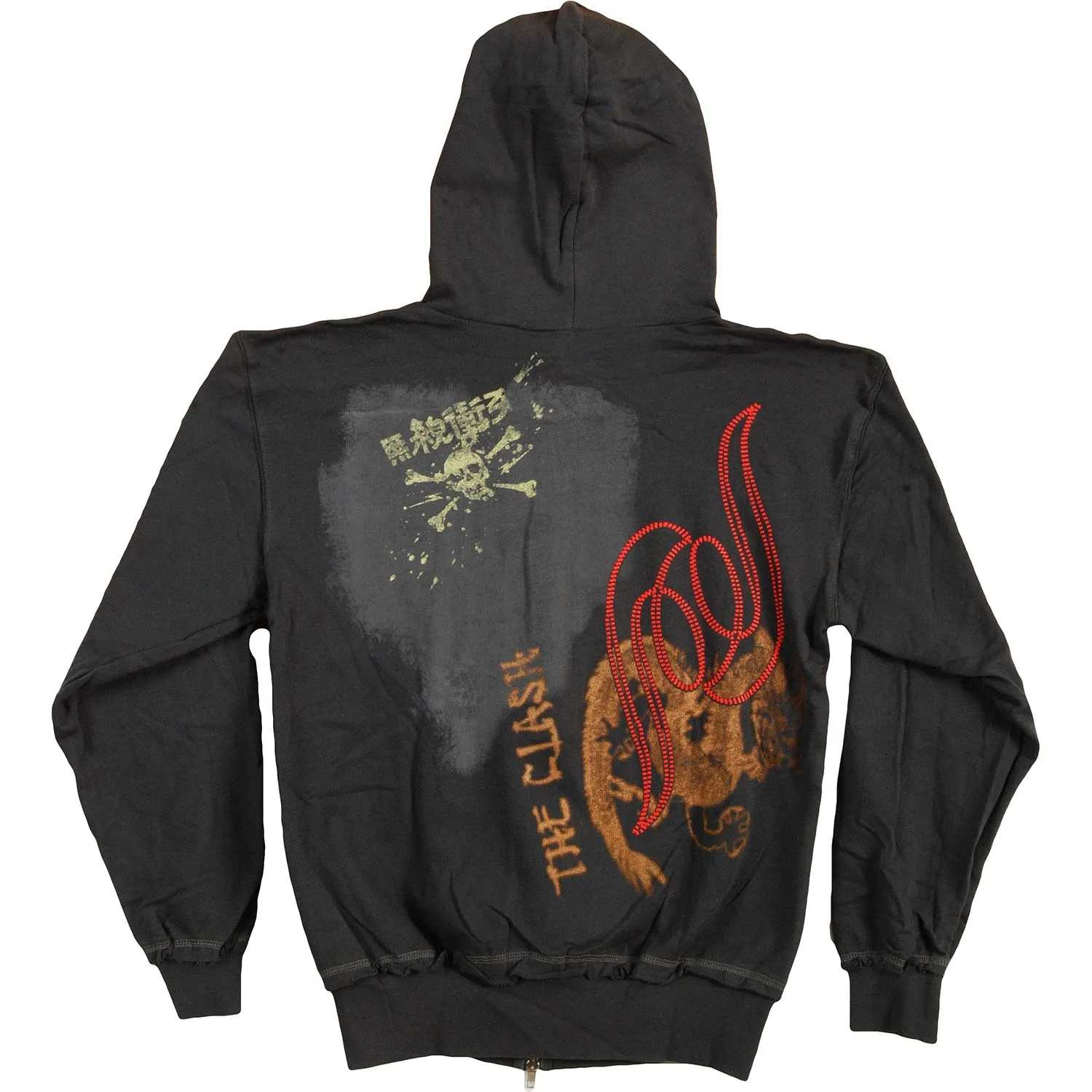 Zippered Hooded Sweatshirt sold by Rockabilia product image thumbnail 2
