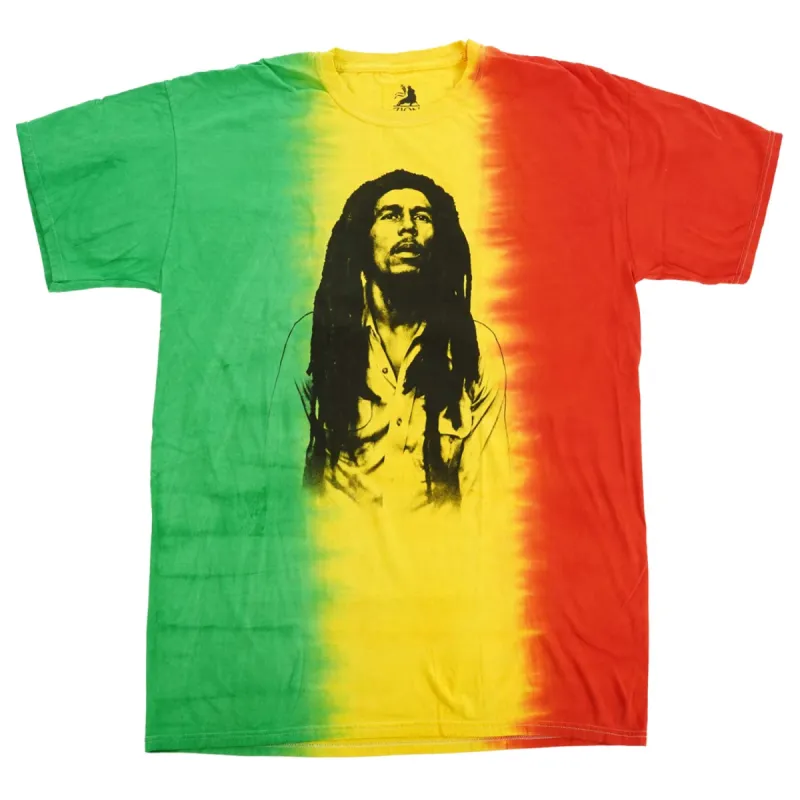 Rasta Vertical Stripe Tie Dye Tie Dye T-shirt sold by Rockabilia