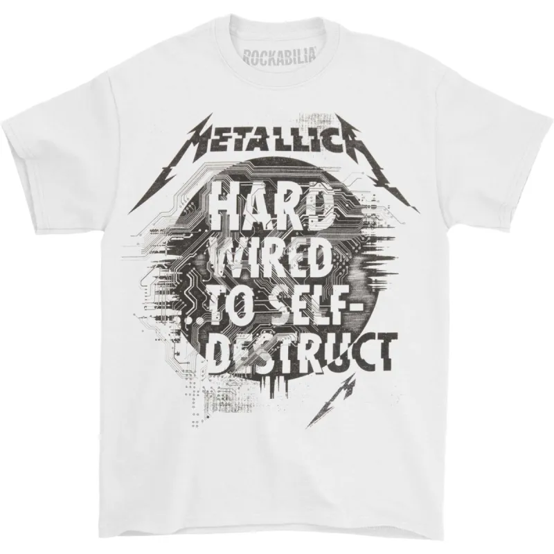 Met Global Glitch White T T-shirt sold by Rockabilia