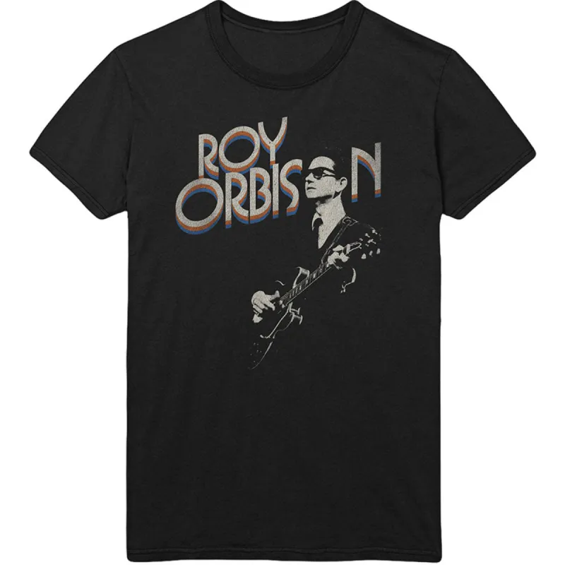 Guitar & Logo Slim Fit T-shirt sold by Rockabilia
