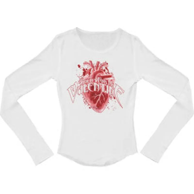 Big Heart Long Sleeve Thermal Girls Jr Thermal Long Sleeve sold by Rockabilia