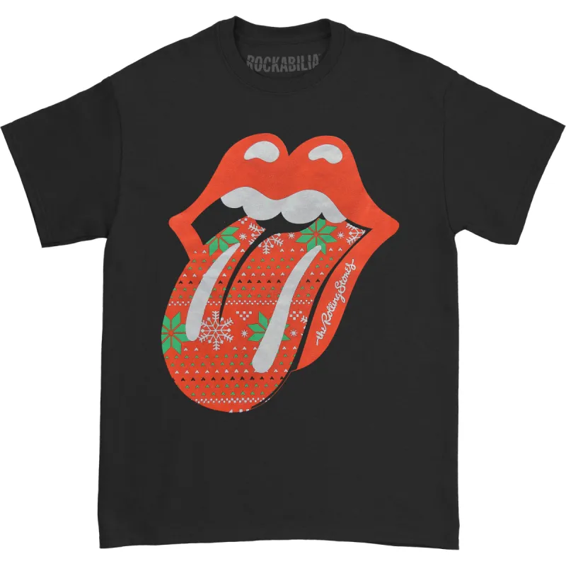 Christmas Tongue Slim Fit T-shirt sold by Rockabilia