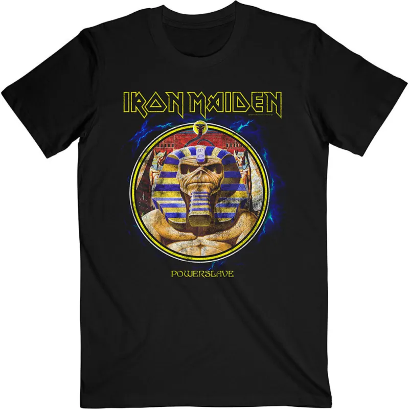 Powerslave Mummy Circle Slim Fit T-shirt made by Rockabilia