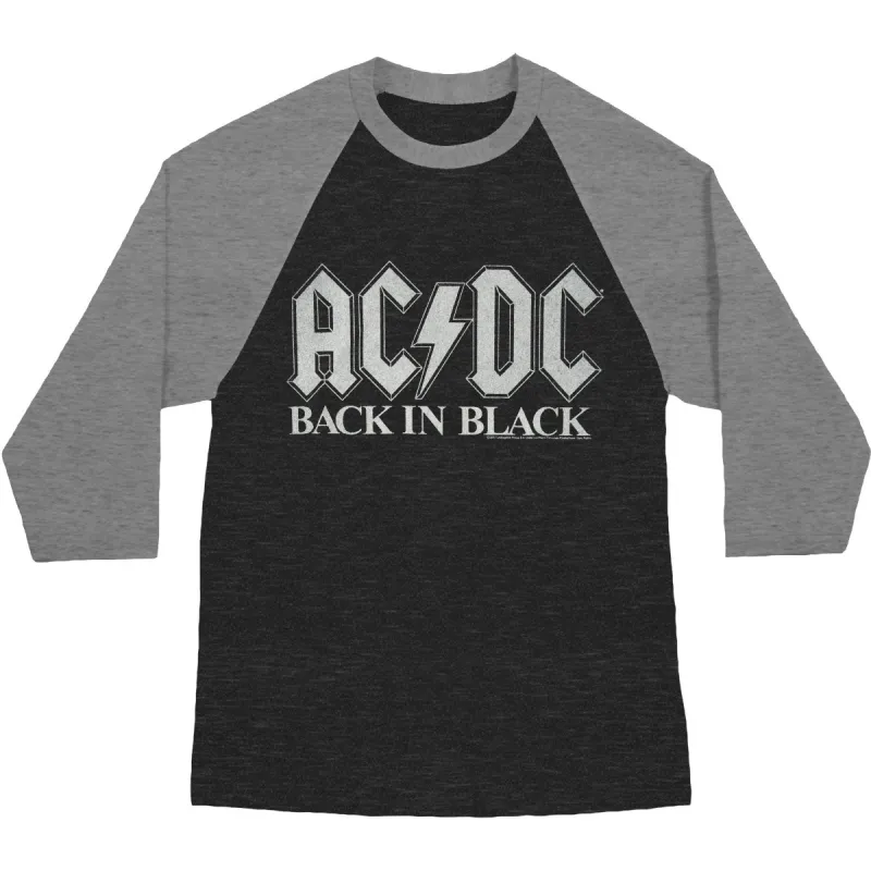 Back In Black Baseball Jersey sold by Rockabilia