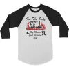 Only Hell Raglan (White/Black) Baseball Jersey sold by Rockabilia