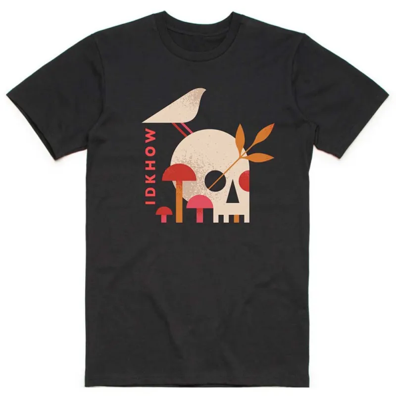 Mushroom Skull Slim Fit T-shirt sold by Rockabilia