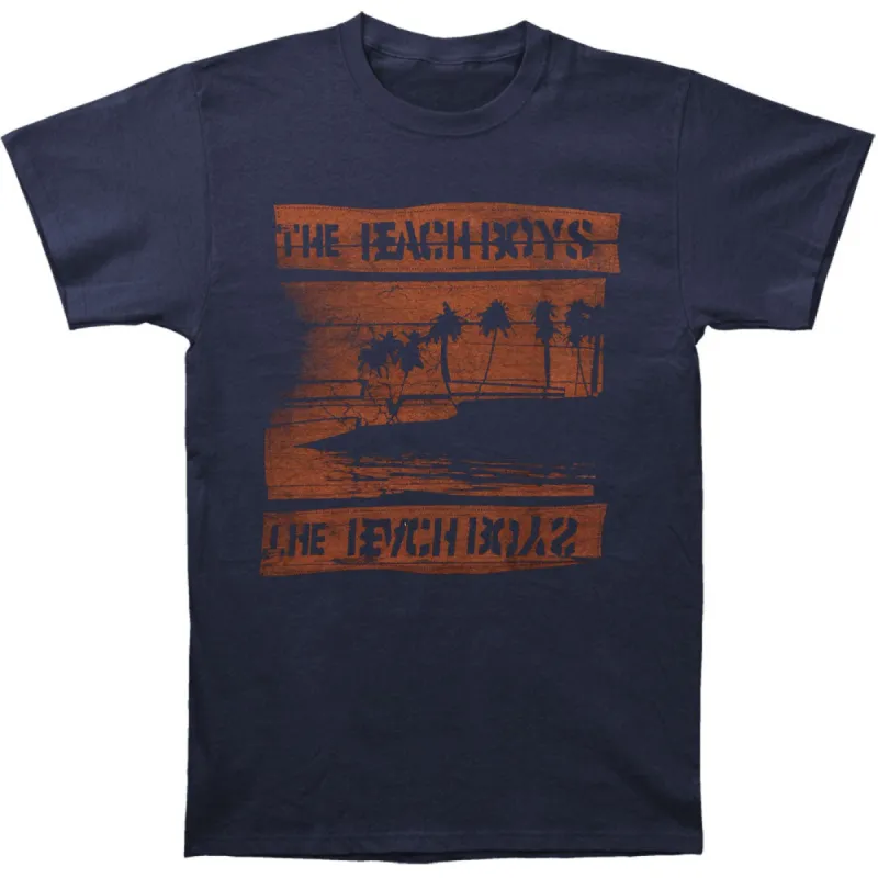 Beach Boys Night Beach Tour Slim Fit T-shirt made by Rockabilia