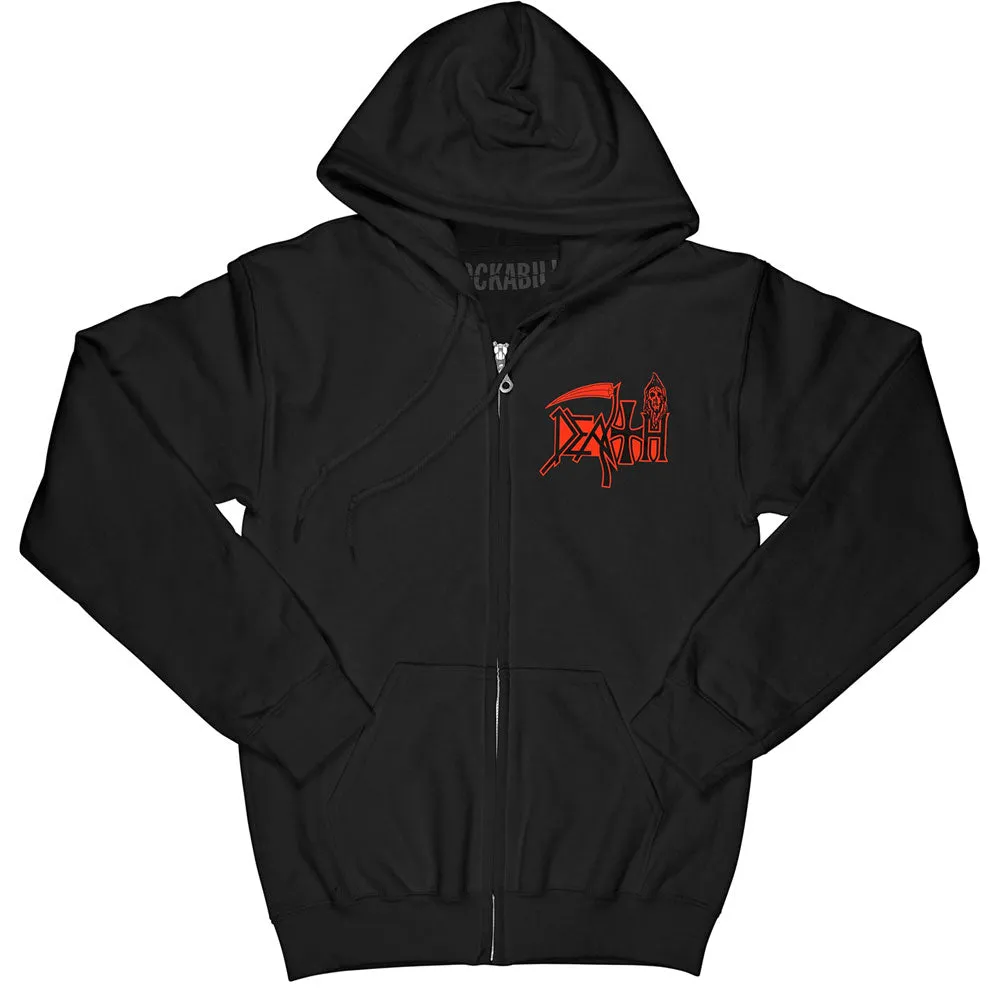Symbolic Zippered Hooded Sweatshirt sold by Rockabilia