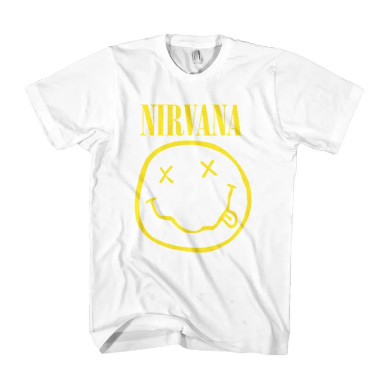 Yellow Smiley Slim Fit T-shirt sold by Rockabilia