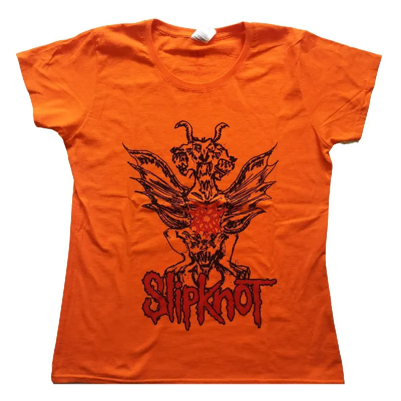 Winged Devil (Back Print) Ladies Tee Junior Top sold by Rockabilia