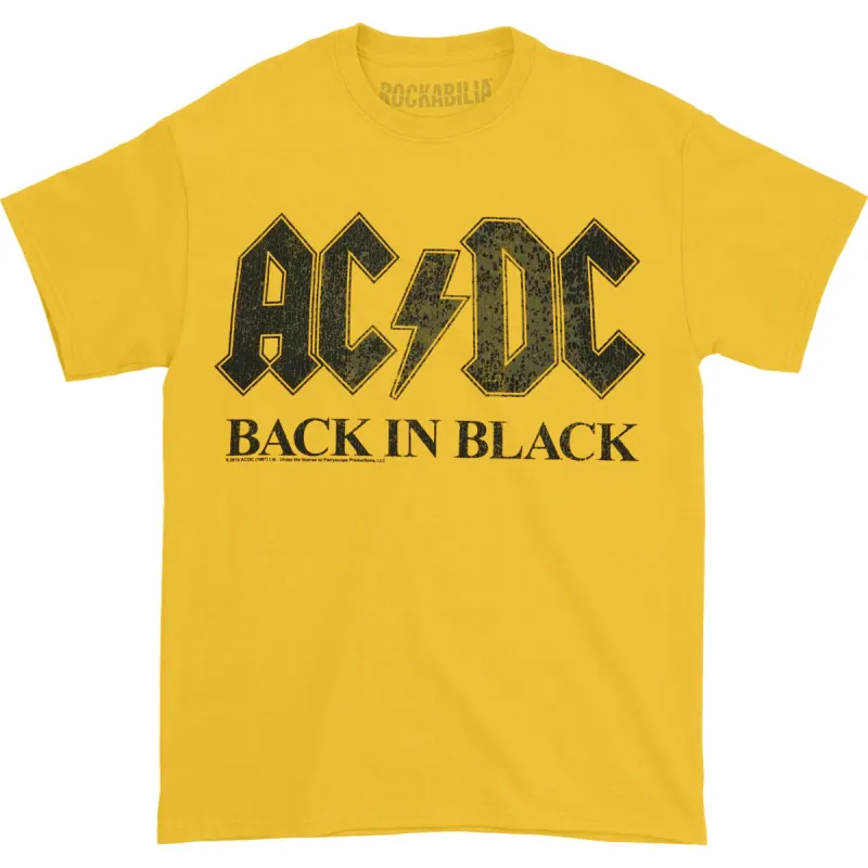 Back in Black T-shirt sold by Rockabilia