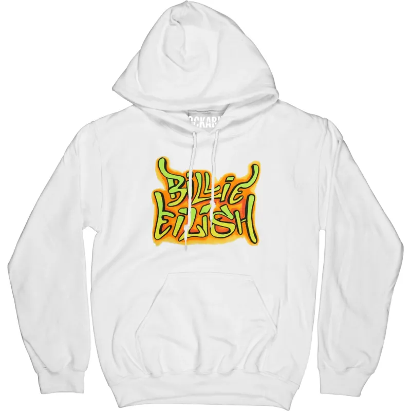 Graffiti Hoodie White Hooded Sweatshirt sold by Rockabilia