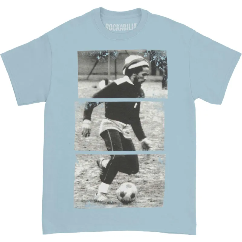 Soccer On Blue T-shirt sold by Rockabilia