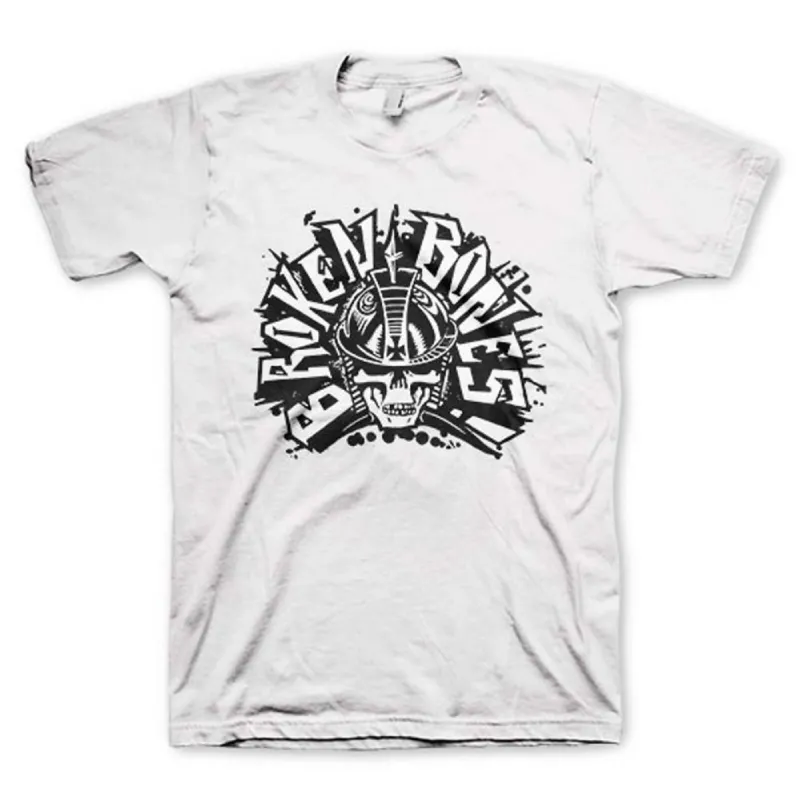 Classic Skull Logo White Tee T-shirt sold by Rockabilia