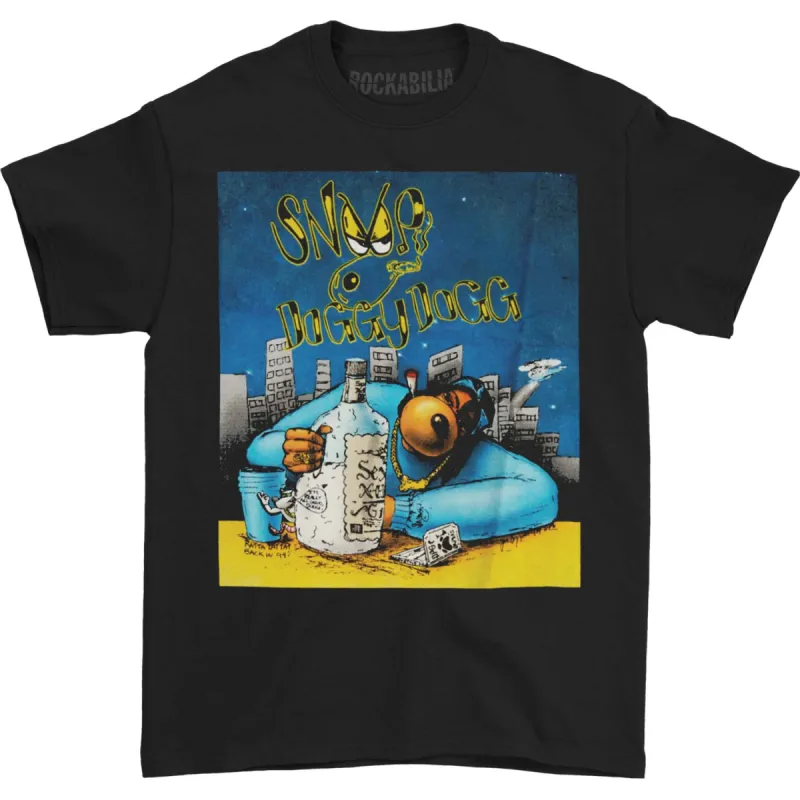 Gin and Juice Cartoon Black Tee T-shirt sold by Rockabilia