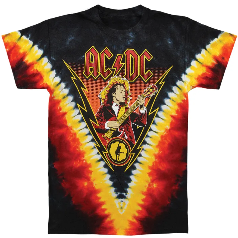 Angus Lightning Tie Dye T-shirt sold by Rockabilia