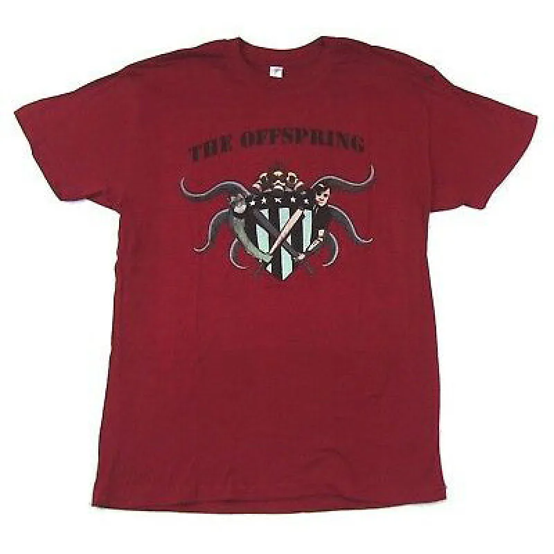 Crest Maroon T-shirt sold by Rockabilia