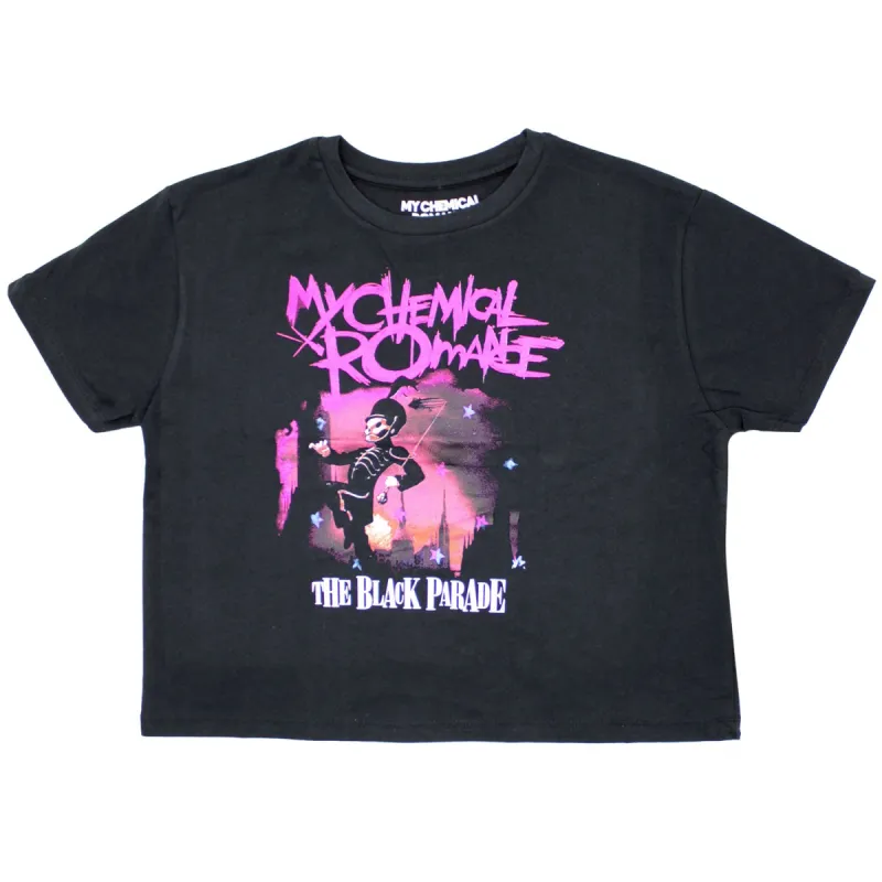 The Black Parade Ladies Crop Top Junior Top sold by Rockabilia