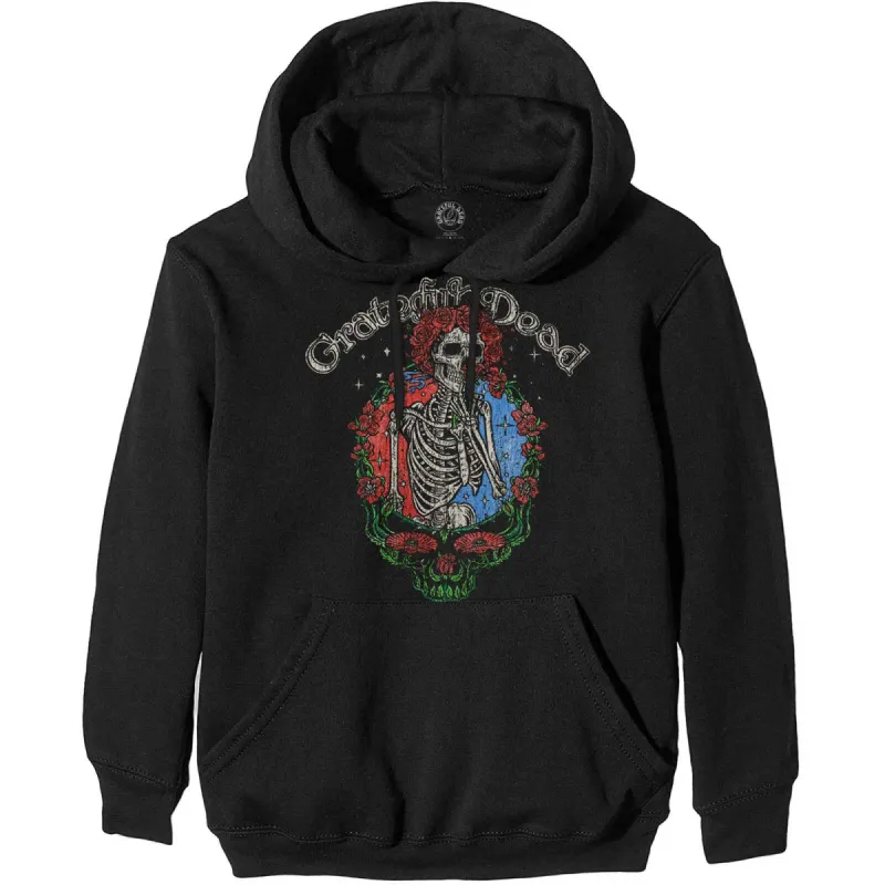 Floral Stealie Hooded Sweatshirt made by Grateful Dead
