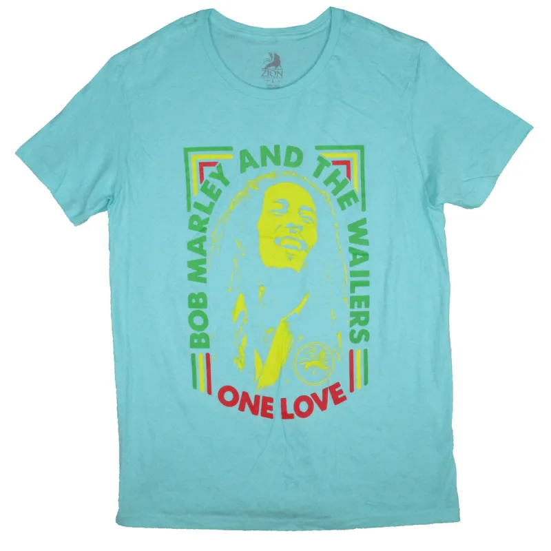 Yellow Face on Light Blue Tee T-shirt sold by Rockabilia