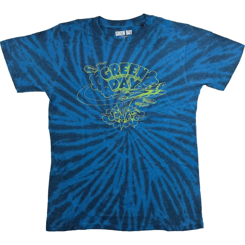 Dookie Line Art (Dip-Dye) Tie Dye T-shirt sold by Rockabilia