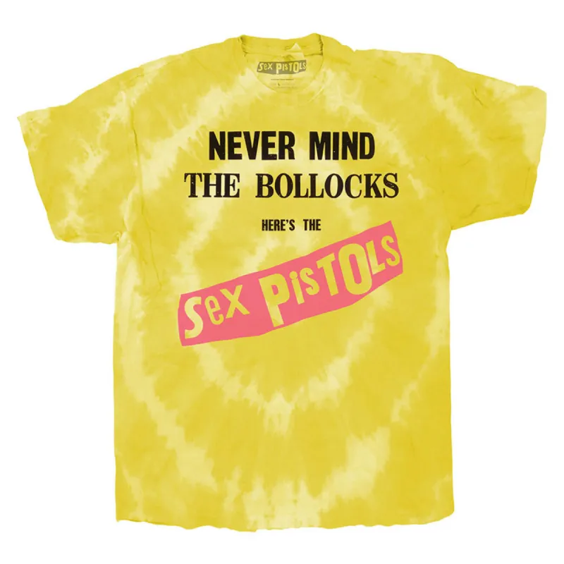 Never Mind The Bollocks Original Album (Dip-Dye) Tie Dye T-shirt sold by Rockabilia