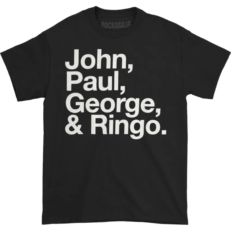 John, Paul, George & Ringo T-shirt sold by Rockabilia