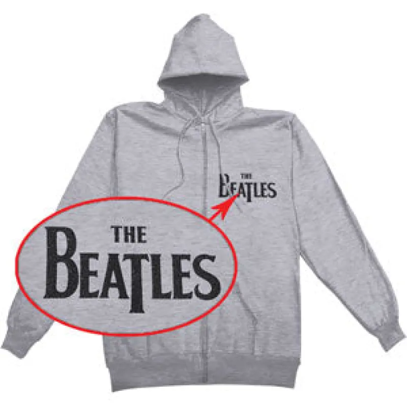 White Album (Back Print) Zippered Hooded Sweatshirt sold by Rockabilia