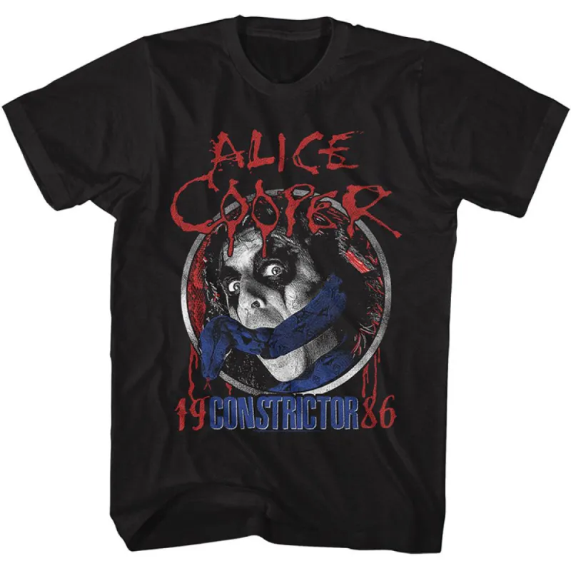 Alice Cooper Constrictor 1986 T-shirt sold by Rockabilia