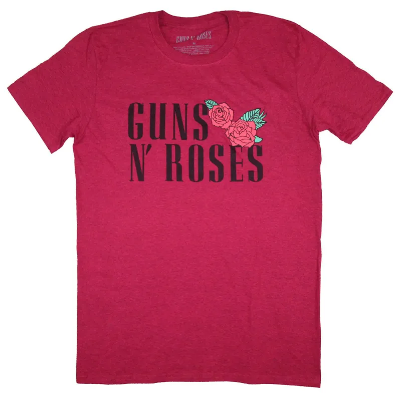 Red Roses on Maroon Tee T-shirt sold by Rockabilia