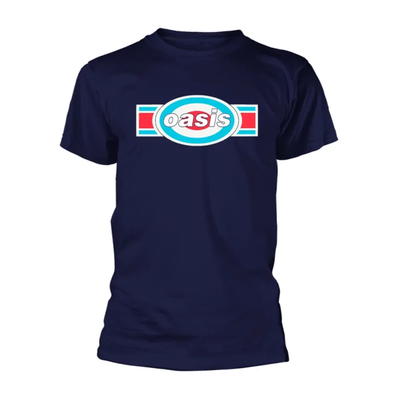 Oblong Target (navy) T-shirt made by Oasis