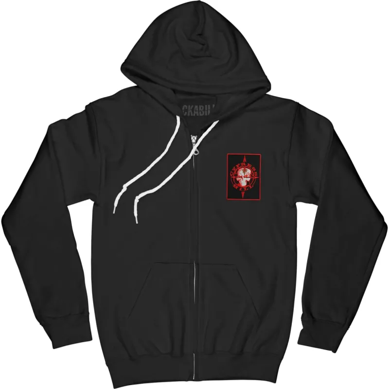 Elephants On Acid Zippered Hooded Sweatshirt sold by Rockabilia