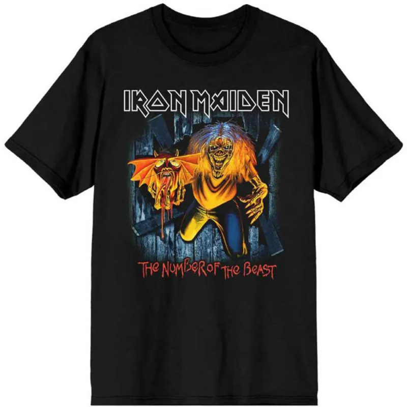 Number of the Beast Eddie Panel Burst Slim Fit T-shirt sold by Rockabilia