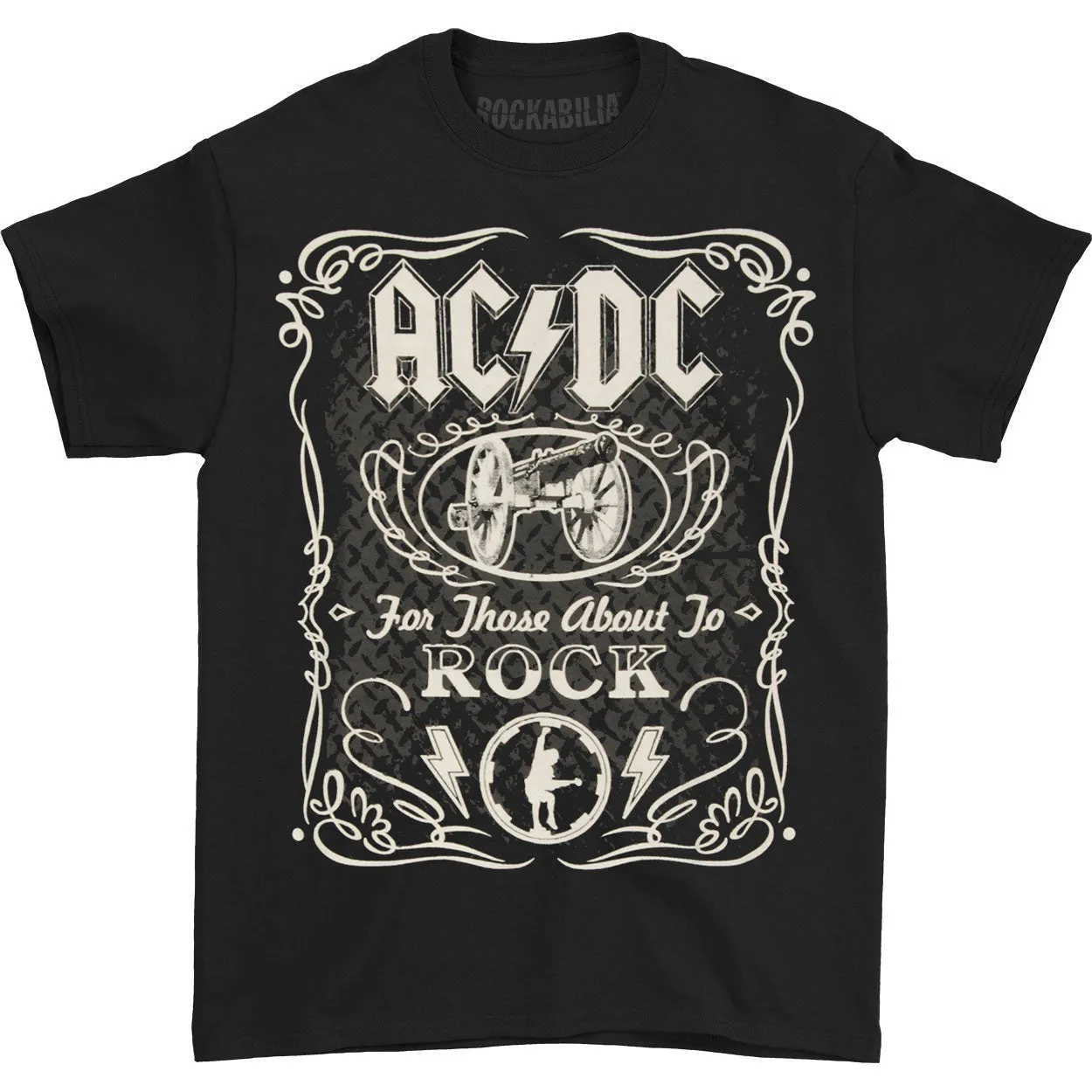 AC/DC Label T-shirt sold by Rockabilia