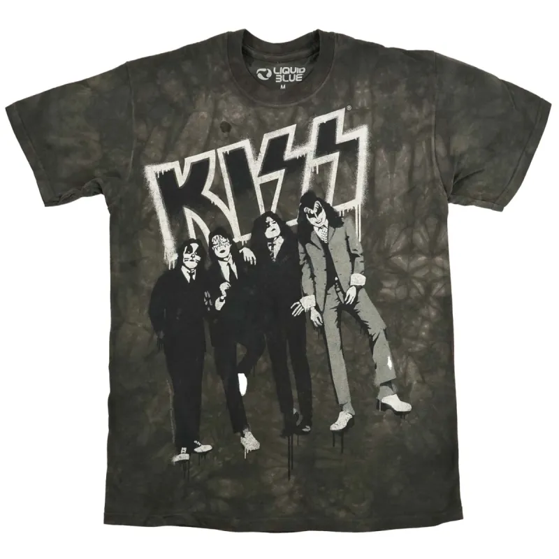 Dressed To Kill Stencil Tie Dye T-shirt sold by Rockabilia