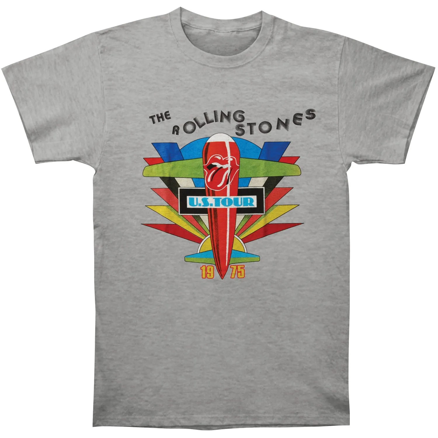 Retro US Tour 1975 Slim Fit T-shirt sold by Rockabilia