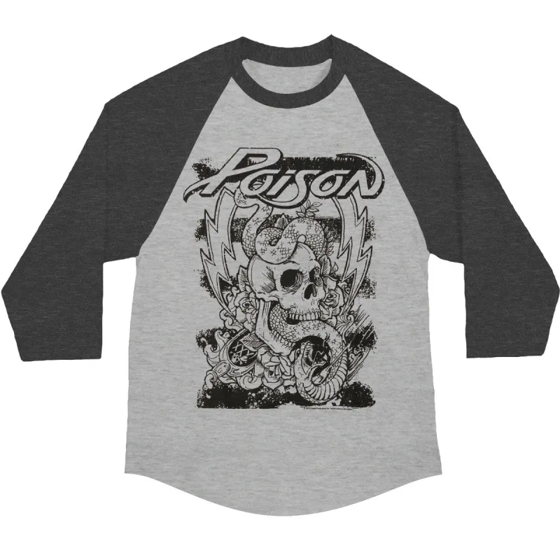 Skull Snake Baseball Jersey sold by Rockabilia