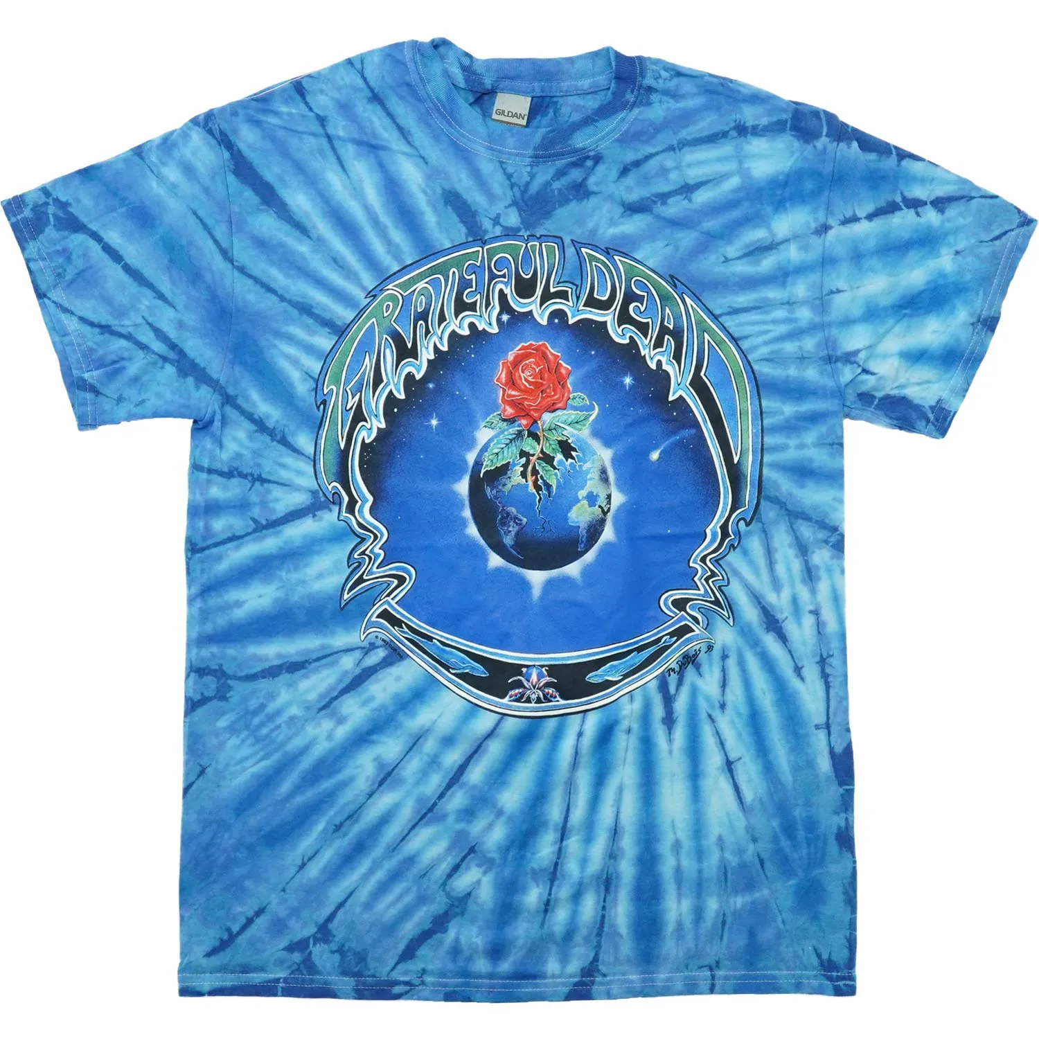 Earth Rose Tie Dye T-shirt sold by Rockabilia