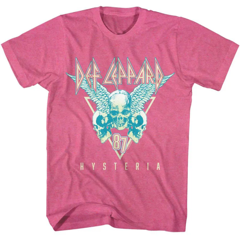 Def Leppard Skulls 3 Tone T-shirt sold by Rockabilia