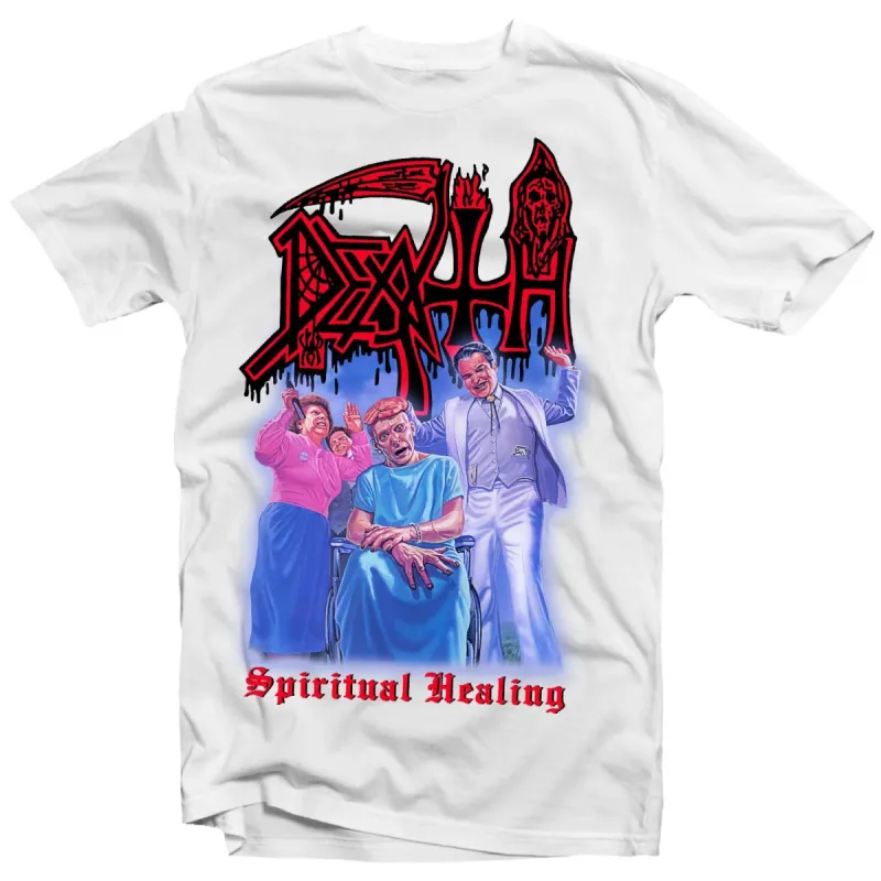 Spiritual Healing (White) T-shirt sold by Rockabilia