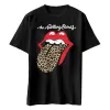 Leopard Print Tongue Slim Fit T-shirt sold by Rockabilia