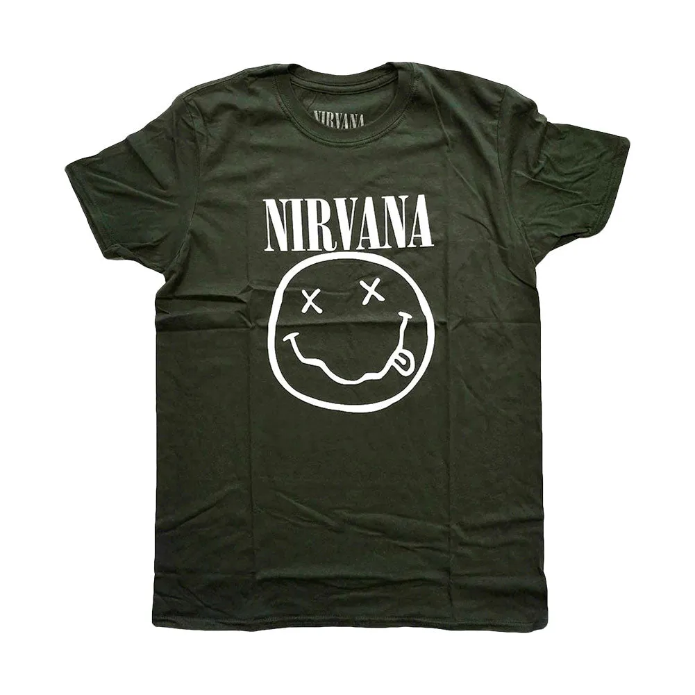 White Smiley Slim Fit T-shirt sold by Rockabilia