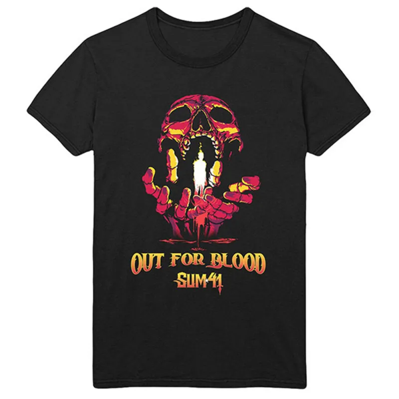 Out For Blood (Back Print) Slim Fit T-shirt sold by Rockabilia