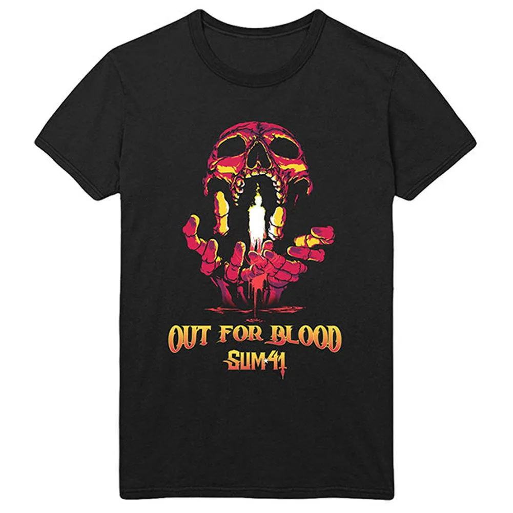 Out For Blood (Back Print) Slim Fit T-shirt sold by Rockabilia