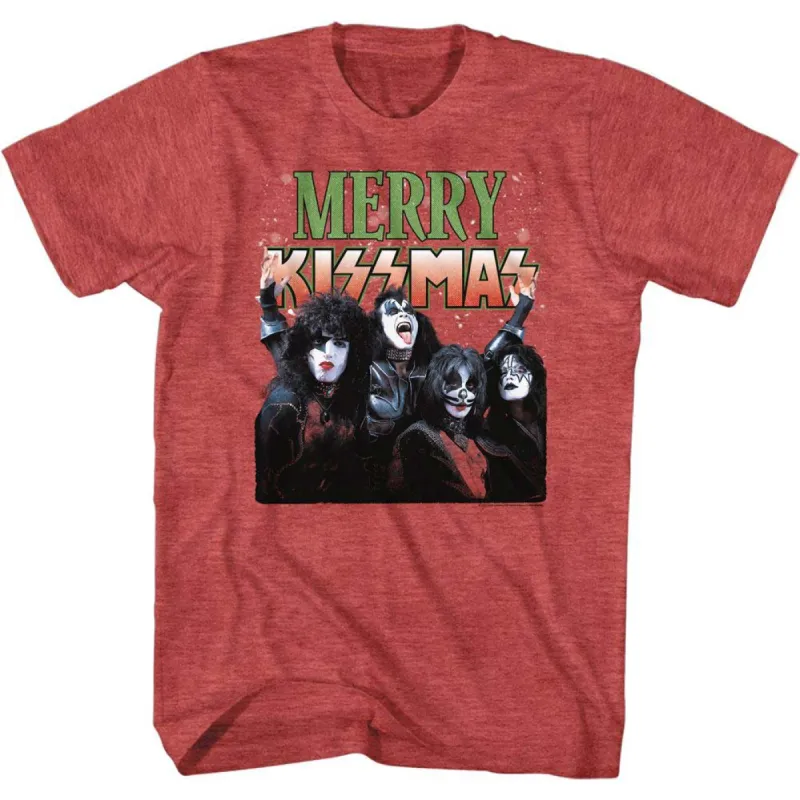 Merry Kissmas T-shirt made by Kiss