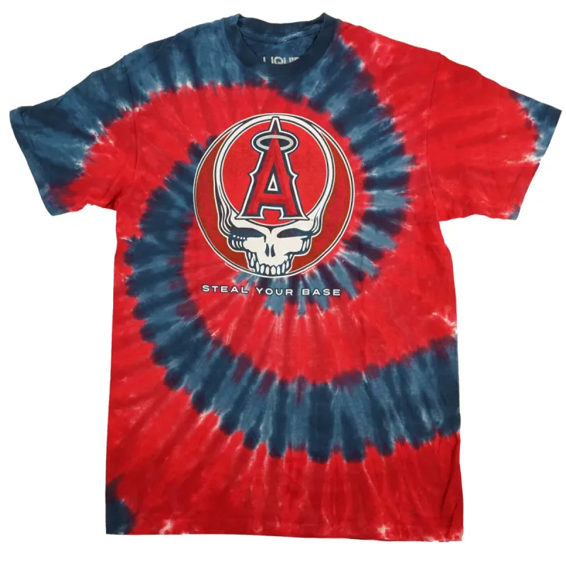 Los Angeles Angels Steal Your Base Tie Dye T-shirt sold by Rockabilia