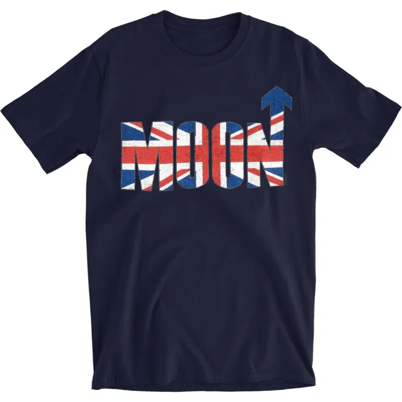 Keith Moon Upward Arrow Logo Slim Fit T-shirt sold by Rockabilia